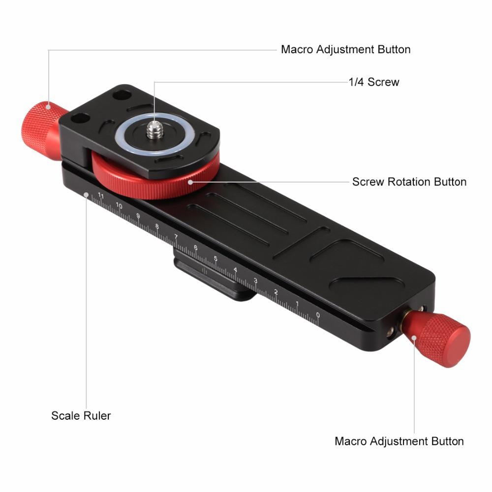 Beeclover – curseur de caméra à dégagement rapide, support de plaque pour DSLR, curseur de mise au point, tête de trépied r60