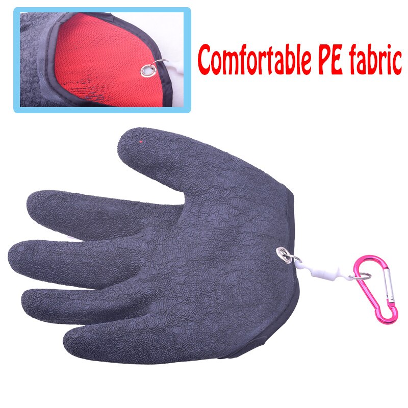 WDAIREN, guantes antideslizantes para pescar, resistentes al agua, de alambre PE tejido de látex, para pescar, guantes de mano derecha, herramientas de pesca, WD-076