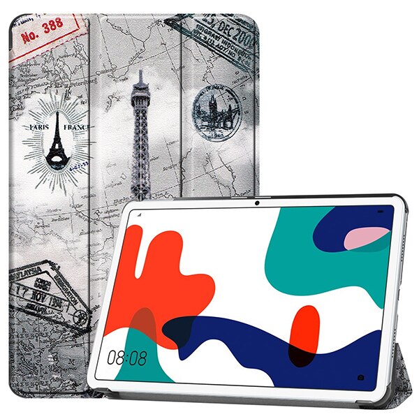 Étui pour tablette huawei matepad 10.4 , housse 3-w09 protection fine et pliable en 10.4 parties avec fonction veille automatique: Fgtt