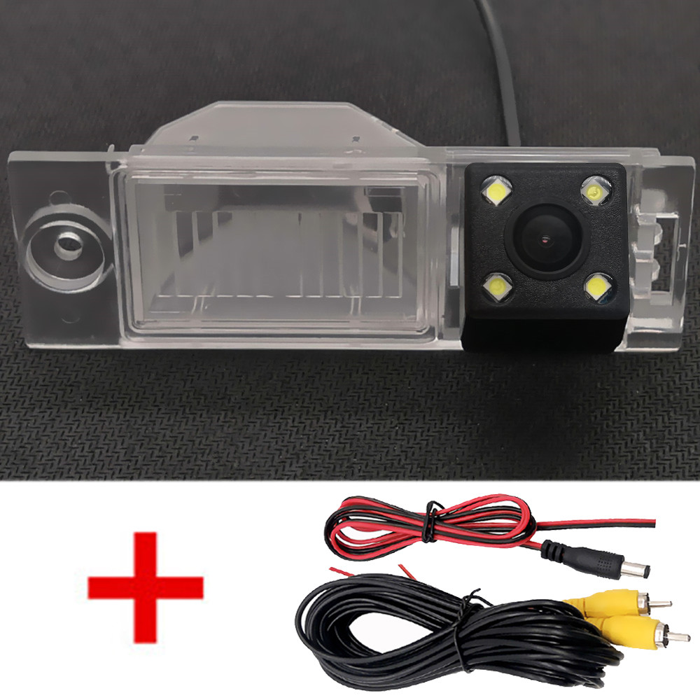 Fisheye HD Dynamic Trajectory Wireless Car Rear View Backup Camera For Hyundai IX35 Tucson SUV 3rd Generation: Wire 4LED / Dynamic Trajectory