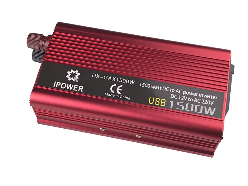 1500W Car Inverter DC 12V to AC 220V-240V Power Inverter Charger Converter Transformer Vehicle Power Supply Switch