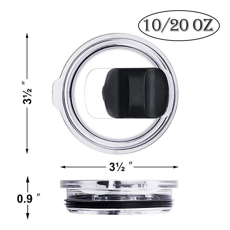 2Pack 20Oz Tumbler Lid ,netic Spill Proof Slider Cover Replacement for Spillproof Trail Lids Fits Coffee Tumbler
