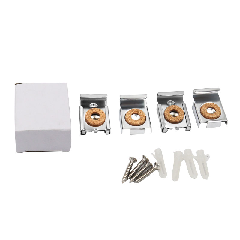 4 teile/satz 32x24mm Einstellbare Spiegel Clip Halterung Federbelastete Spiegel Hängen Clip Zauberstab Halterung