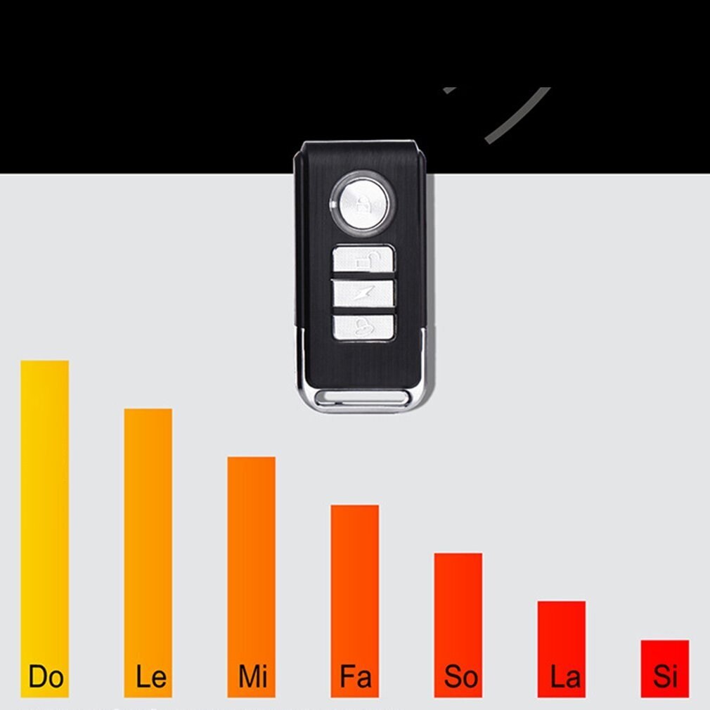 Remote Control Alarm For Bicycles And Electric Vehicles Adjustable Sensitivity Displacement Induction Vibration Alarm