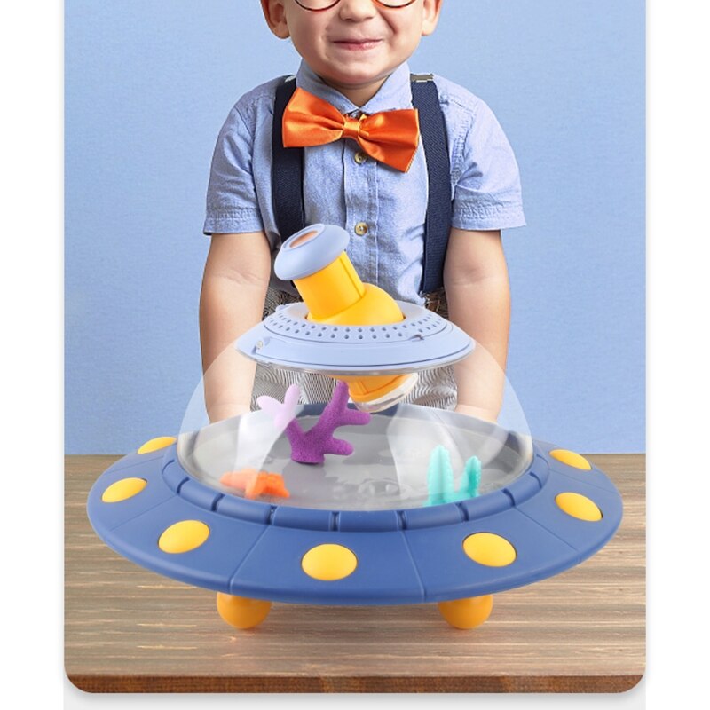 Portable Small Fish Tank Plastic Transparent Insect Observation Box Multi-Functional Observation Barrel for Kids Children