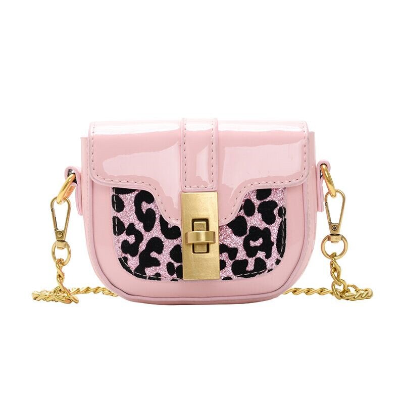 låve elegant stil crossbody vesker til fest leopard lær budbringer vesker jenter mini veske smålåve vesker lommebøker smt 156: Rosa