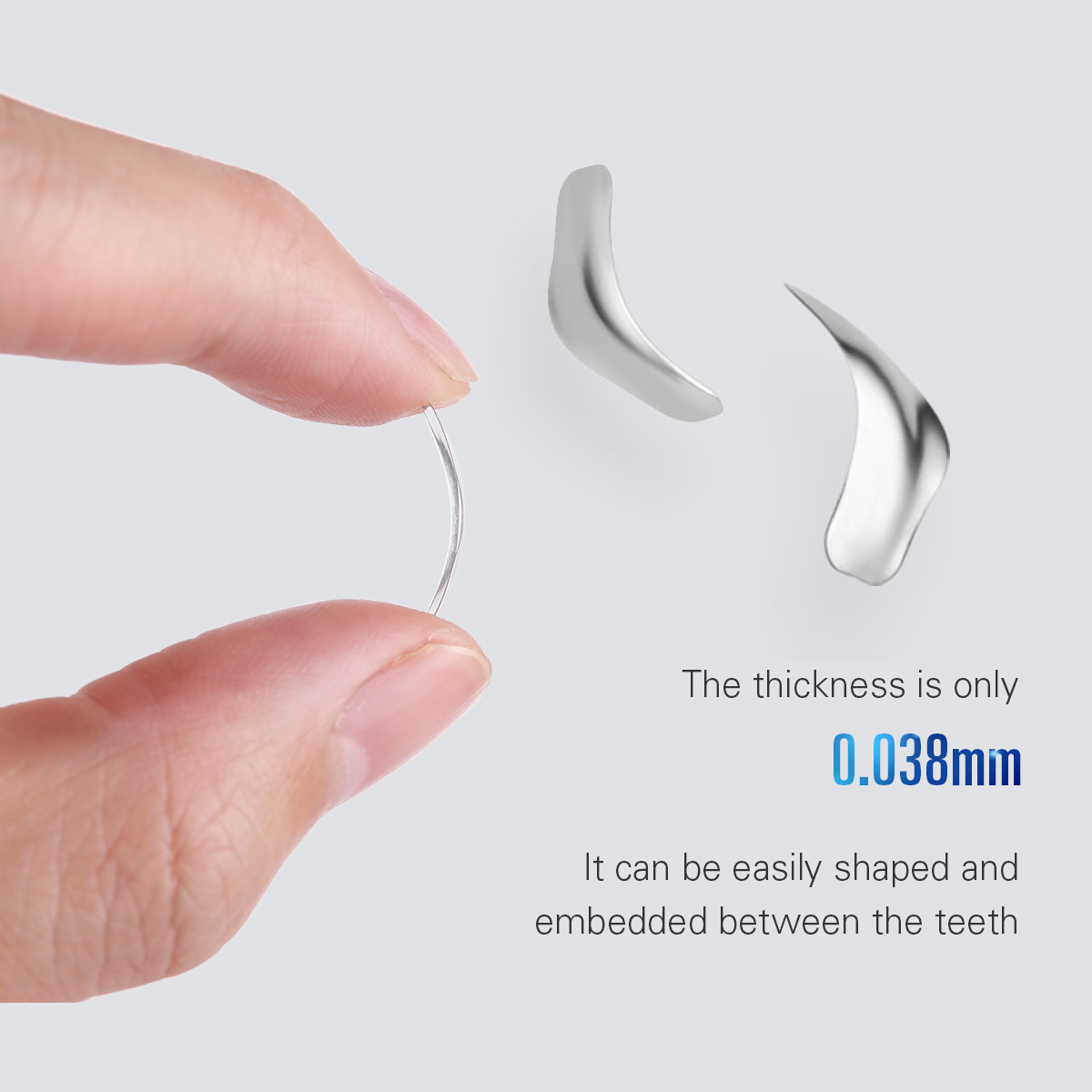 Bandes de Matrices dentaires métalliques profilées sectionnelles, recharge de matrice dentaire, 30 pièces par boîte avec bague de serrage et de séparation en résine