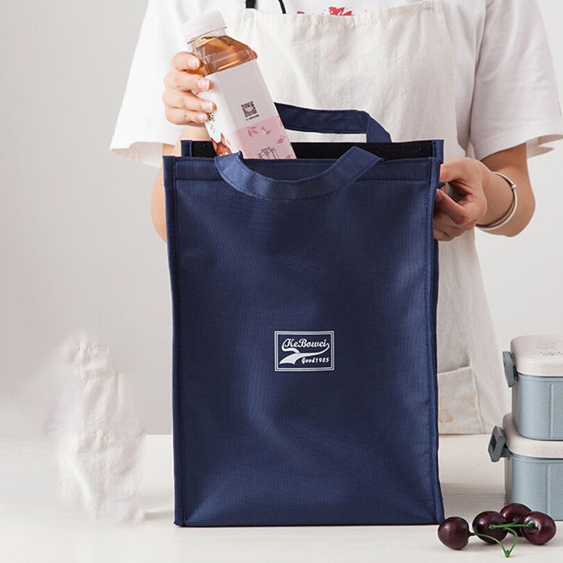Weibliche Sumple Mittagessen Lebensmittel Kasten Tasche Isoliert Thermischen Picknick Mittagessen Taschen für Frauen freundlicher Männer Kühler Tote Tasche fallen