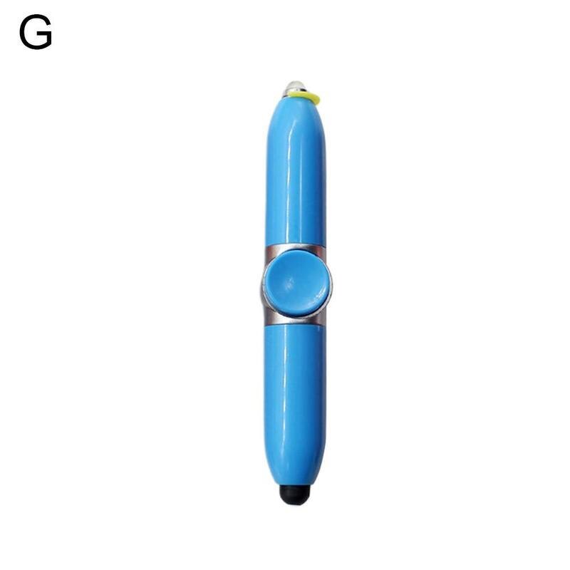 1 Pcs Multifunctionele Gyroscoop Pennen Decompressie Speelgoed Met Gyro Volwassen Pen Speelgoed Stress Licht Spinner Relief Led Balpen fing R7W3: Blue Ordinary