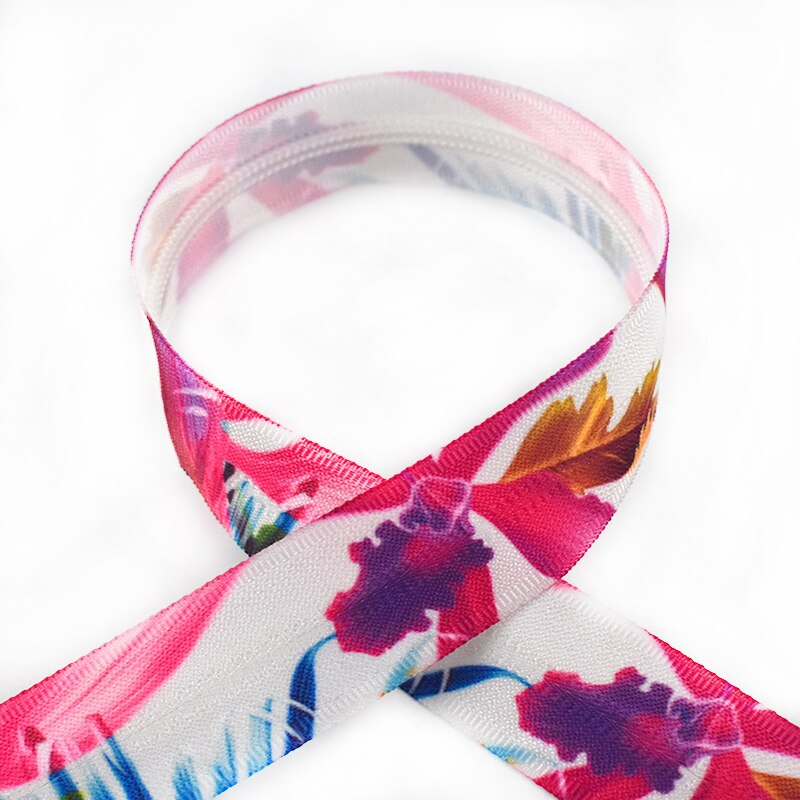 2/4M 5# Printed Invisible Nylon Zippers Handbag Travel Bag Plastic Sewing Zipper Zips Repair DIY Luggage Garment Accessories: 13 / 4Meters