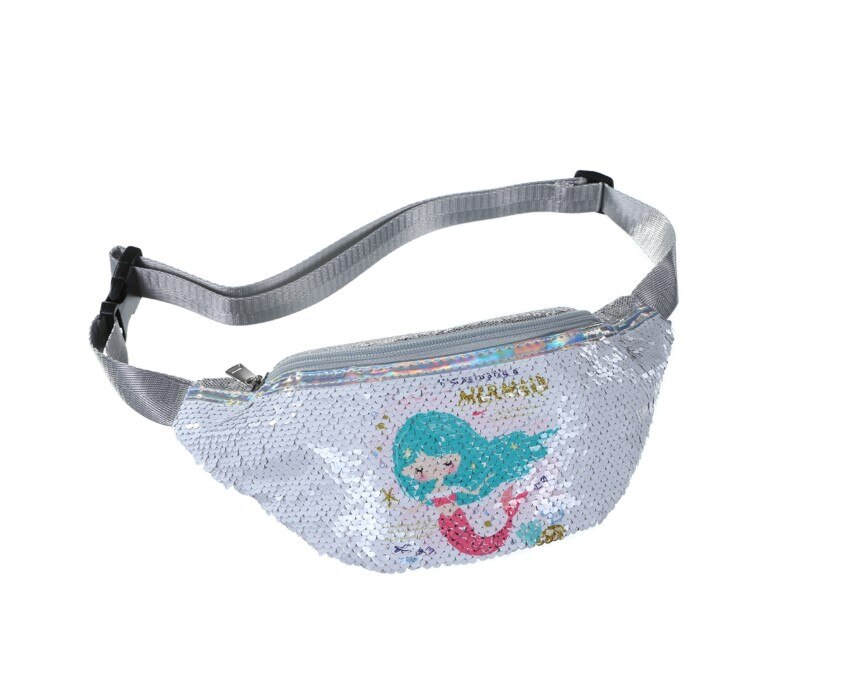 Unicorn Sequins Girls Belt Waist Pack Fanny Girls Belt Mermaid Sport Bag Cartoon For Women Chest Waist Bag Pack Pouch: unicorn 7