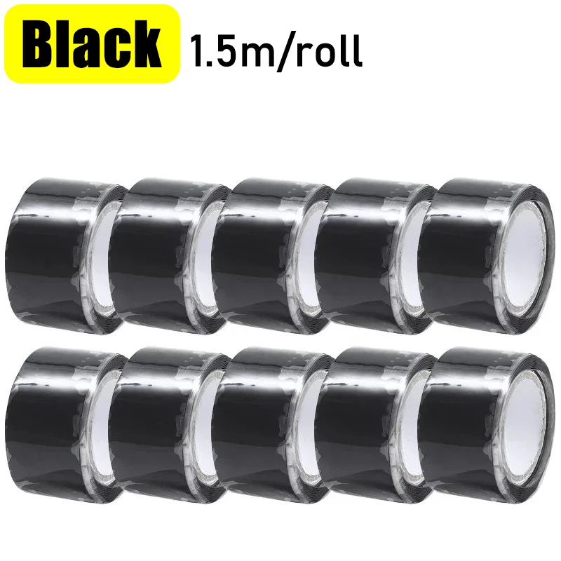 Superstarkes, wasserdichtes Stoppband, wasserdichtes Reparaturflicken für Wasserleitungen aus Silikon, hochtemperaturbeständiges Isolierband: Lichtdurchlässig / 5m