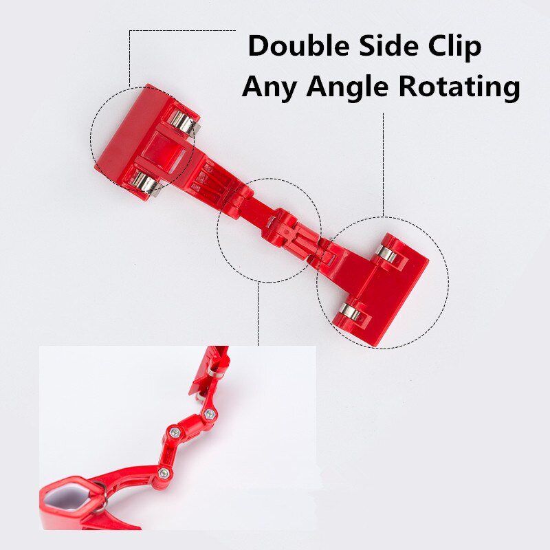 10 pieces plastic merchandise sign clip with erasable board rotatable pop clip holder stand price tag holder display