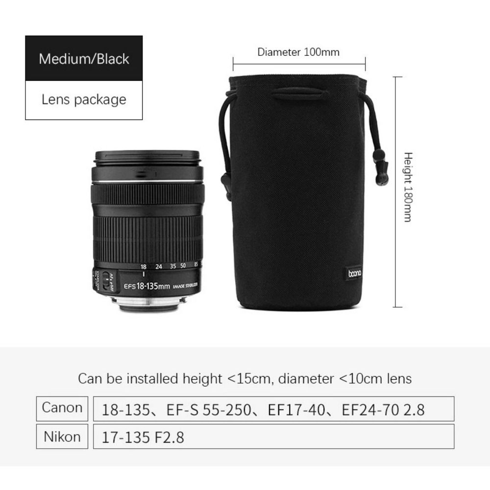 Adjustable Strap Camera Storage Bag Inner Bag Dustproof DSLR Drawstring Bag Handbag Waterproof Photography Protective Bag: Dark Grey