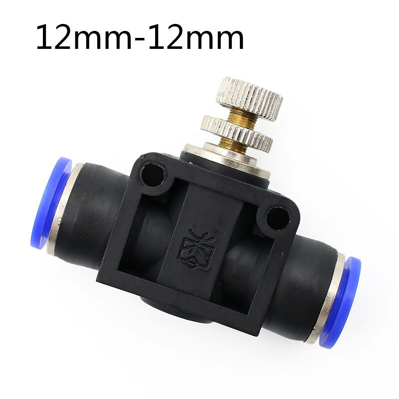 Pneumatic Airflow Regulator 4mm 6mm 8mm 10mm 12mm OD Hose Tube Gas Flow Adjust Valve Connector Fitting Air Speed Control Crane: SA12mm-12mm