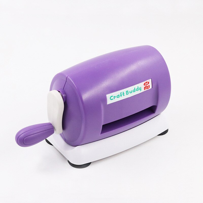 Máquina troqueladora de plástico para manualidades, herramientas de corte de álbum de recortes, práctica, bricolaje: Morado