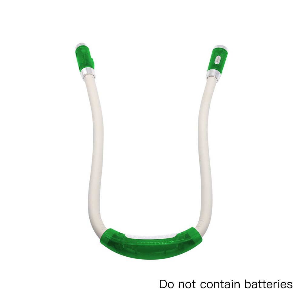 4 standen nieuwigheid nek knuffel boek licht handsfree nek licht led nachtlampje zaklamp voor slaapkamer verlichting of buiten leeslamp: 04