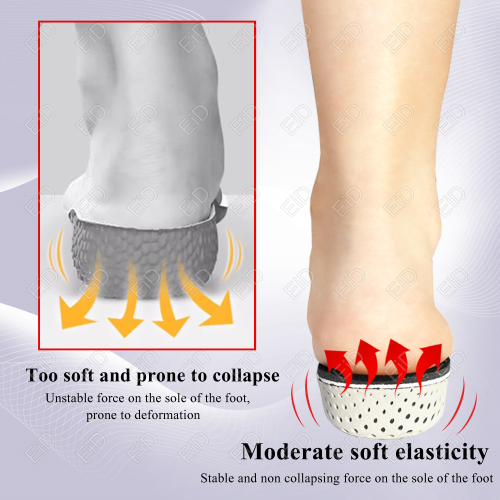Melhor aumento de altura palmilhas das mulheres dos homens sapatos pés planos arco apoio palmilhas ortopédicas tênis calcanhar elevador memória espuma sapato almofadas
