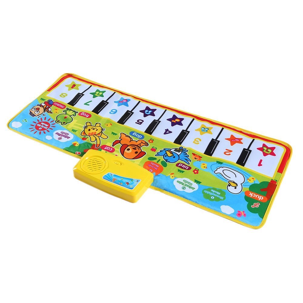 Colorful Musical Learning Mat Flash Tappeto Musicale Coperta Tocco di Pianoforte Giocattolo per I Bambini Del Bambino