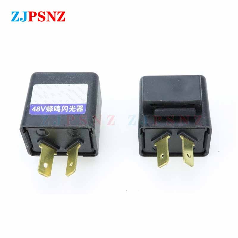 Flasher Relay Turn Signal DC12V 48V 60V 2Pins 3Pins Buzzer Beep Flasher Relay Blinker Indicator LED Flashers Turn Light Signals