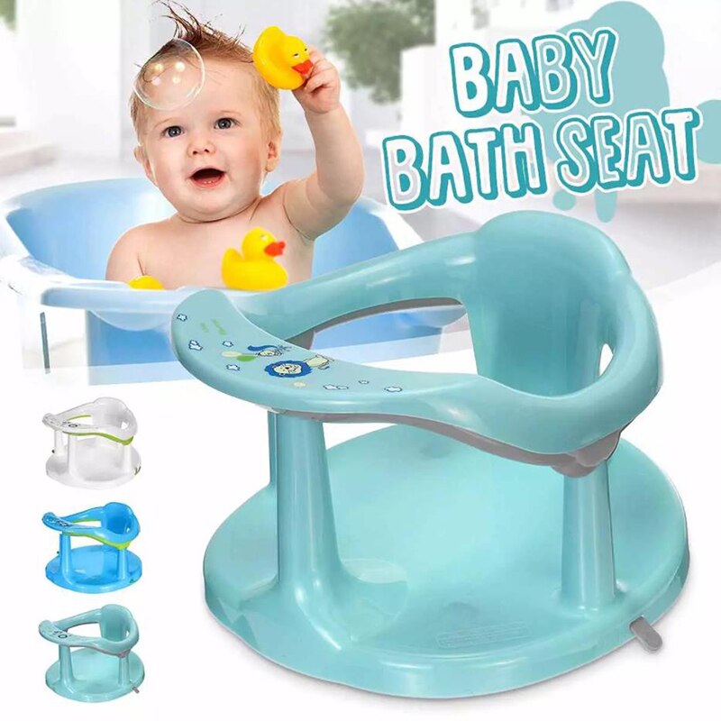 Baby Bad Seat Zuig Stoel Anti-Slip Ronde Rand Veilig Arm Terug Rest Installeren Removal Bad Stoel