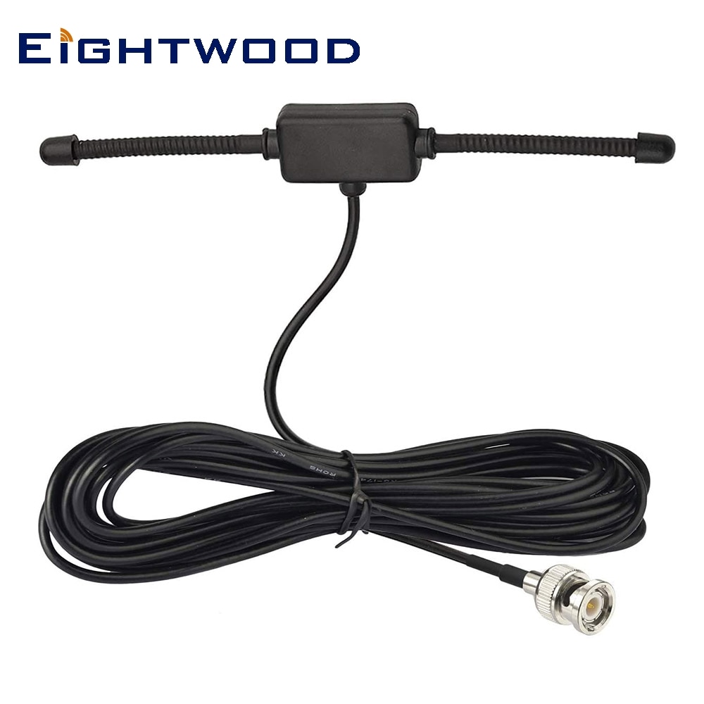 Eightwood Vhf Uhf Band Auto Vrachtwagen Politie Scanner Lijm Antenne Voertuig Ham Amateur Radio Mobiele Scanner Bnc Mannelijke Dipool Antenne