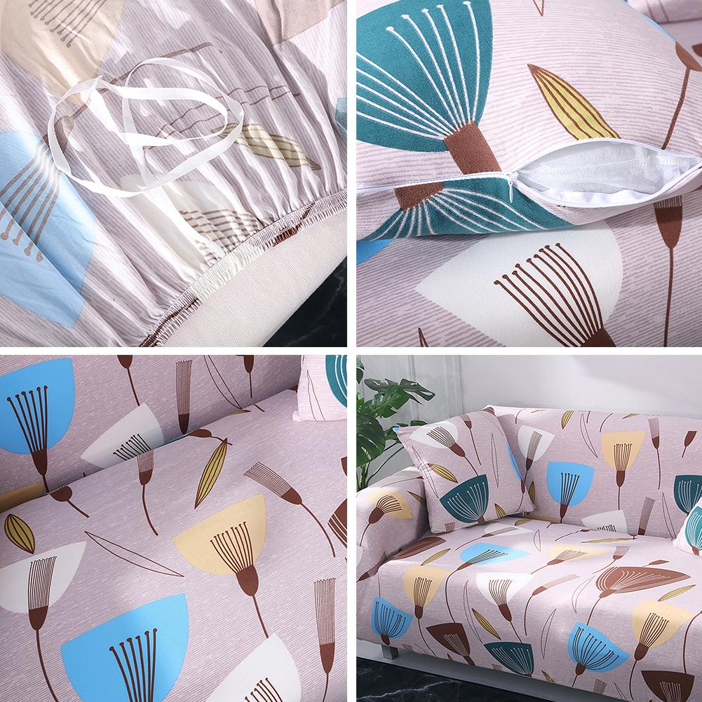 Stretch Slipcovers Sectional Elastic Stretch Sofa Cover For Living Room Couch Cover L Shape Armchair Cover Single/Two/Three Seat