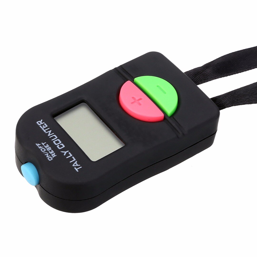 1 stk 65 x 35 x 20mm digital tæller elektronisk manuel klikker 1.5v håndværktøj til sikkerhedsløb i golfgymnastik