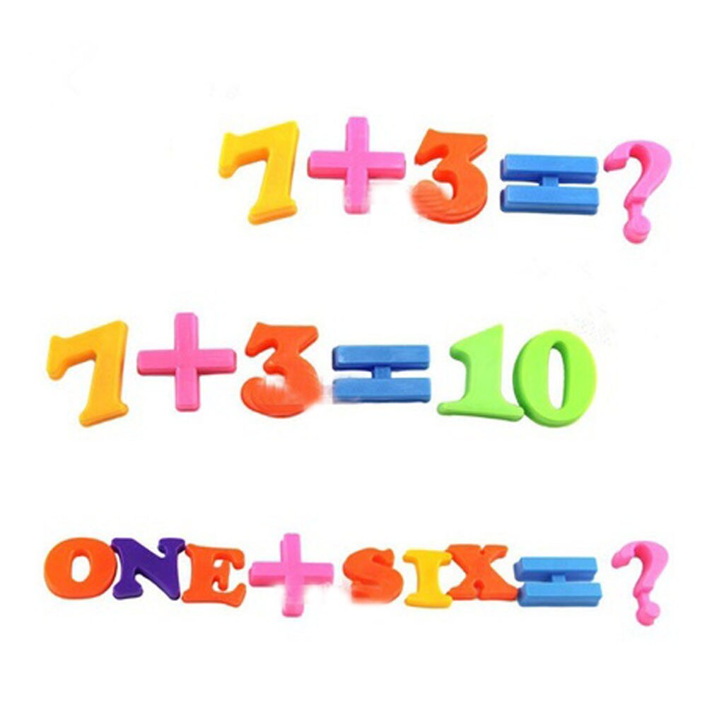 26 Set Colorful Teaching Magnetic Numbers Fridge Magnets Alphabet Home Decor Fridge Stickers Kid Study Supplies Accessories #T2P
