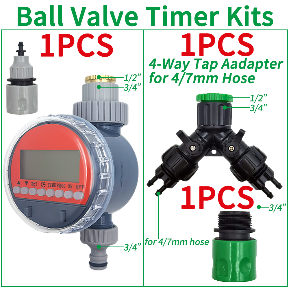 Oasis Garden Automatic Watering System Timer Rain Sensor Solar LCD Electronic Drip Irrigation Controller Greenhouse Irrigator: Pink