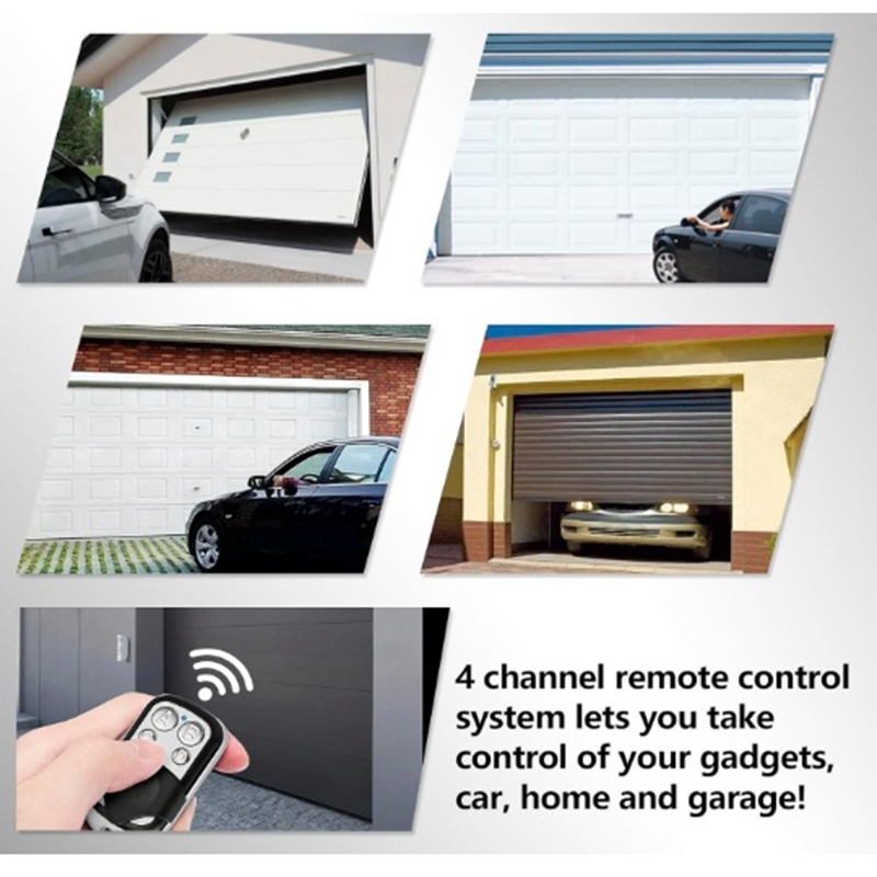 Ouvre-porte de Garage télécommandé 315MHz 433MHz, duplicateur de 4 boutons, clés de voiture sans fil, contrôleur de remplacement pour la sécurité de la maison
