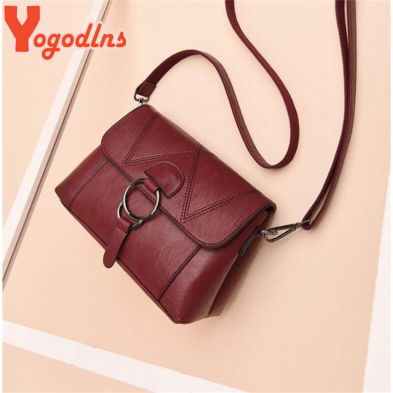 Yogodlns loisirs Pu cuir femmes sac bandoulière messager rabat sacs téléphone sac à main pochette pour femme mère doux sacs à bandoulière