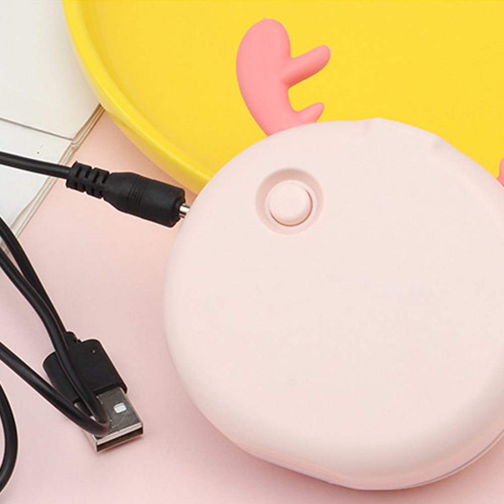 Calentador de manos eléctrico LED recargable por USB 3 en 1, práctico calentador de manos Mini, producto de calentamiento del hogar con espejo de maquillaje para niñas