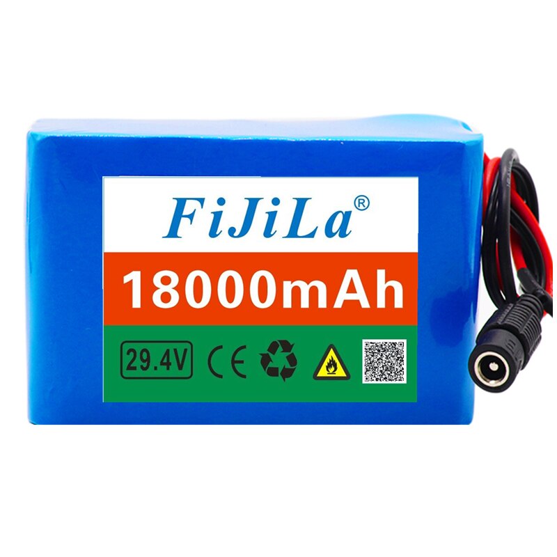 6s3p 24V 8Ah 18650 batería de litio de la batería 25,2 v 8000mAh de la bicicleta eléctrica, ciclomotor/eléctrico/Paquete de batería de iones de litio con cargador