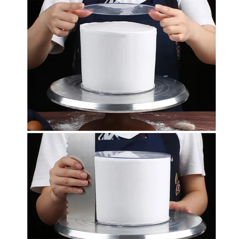 10PCS 10/15/20/25/30cm Round Acrylic Cake Disk DIY Art Blank Board Cake Tool Tray Transparent Panel for DIY Project Art Painting