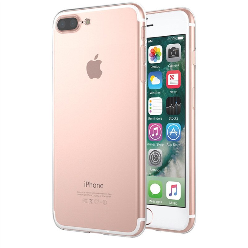 Ultra Thin Transparent Clear Soft Silicone Phone Case Cover Fundas Coque For iphone X 6 S 7 7Plus 6S 6Plus 8 8Plus 5 S 5S SE 4S