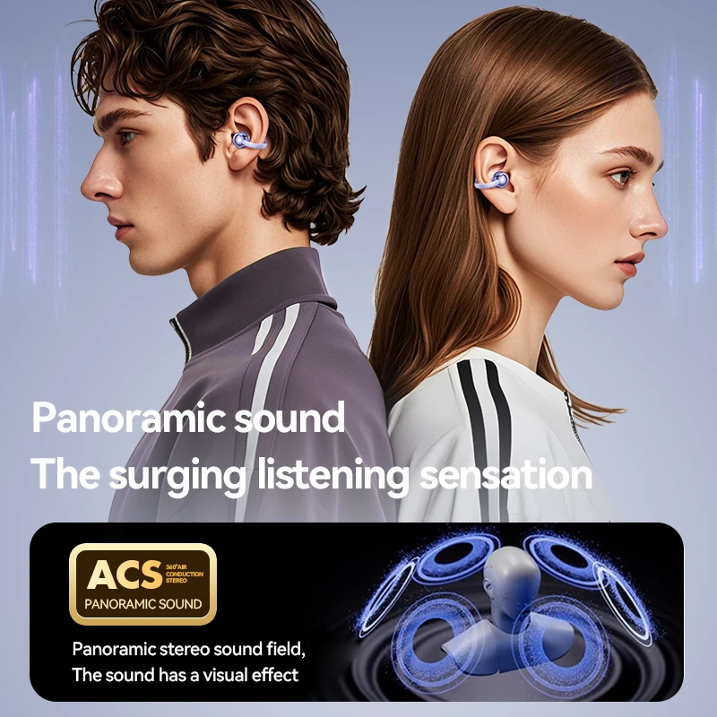 XIAOMI M91 Ohrclip Drahtlose Kopfhörer Neue Open Ear Sport Bluetooth 5.4 Kopfhörer ENC Noise Cancelling Headset Mit Mikrofon