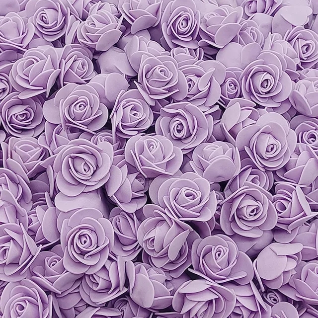 Rosa de espuma de 3cm para oso, flores artificiales, Caja de Diy, decoración de boda, Navidad, hogar, 20 colores, 50/100/200/500 piezas: XS / Gris