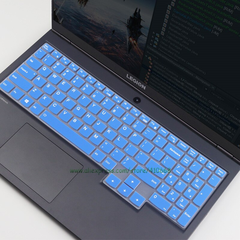 Dla LENOVO LEGION 5 17arh05h 17imh05 17 imh 17arh 17ach6h 17arh05h 17 17.3 cal silikonowa klawiatura laptopa pokrywa skóry Protector: Blue