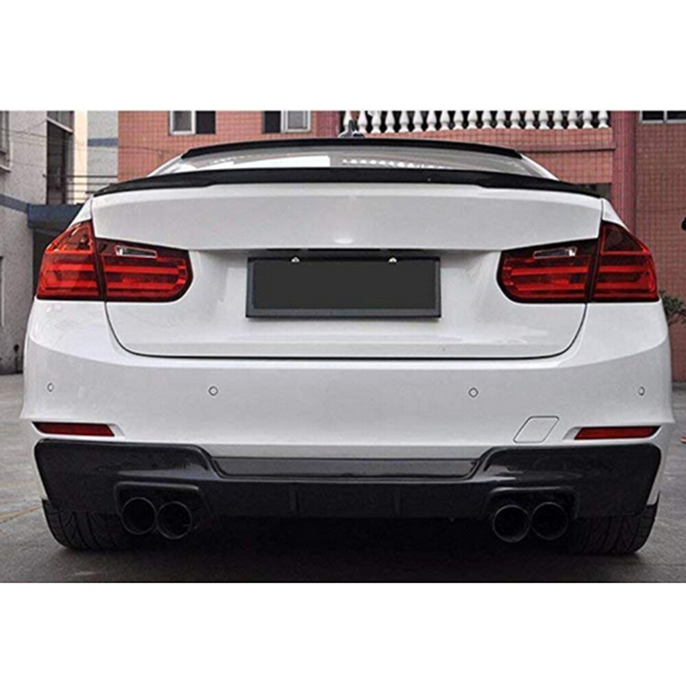Auto Mini-Staart Spoiler Vleugels CHEPL 4 Stks Auto Mini Spoiler Wing Zelfklevende Car Tail Wing Koolstofvezel Textuur Universal Auto Fiber Decoratie