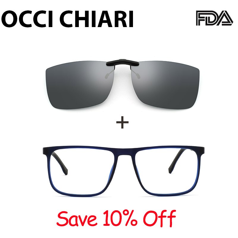 Occi chiari  tr90 menn blålys reseptbelagte briller årgang nærsynthet briller optisk brilleinnfatning oculos liten størrelse  oc7100
