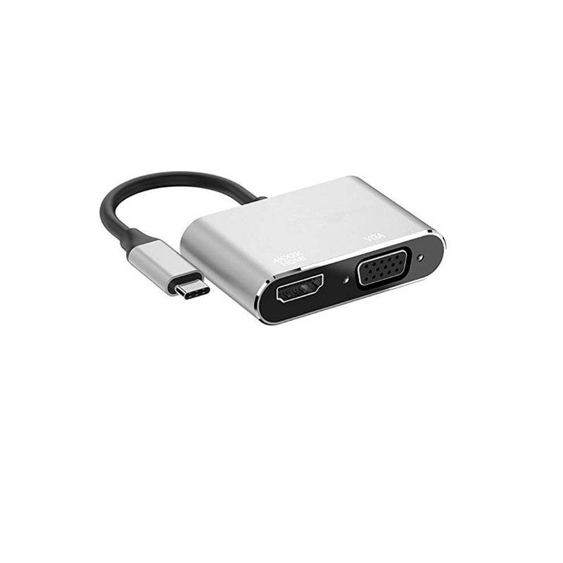 Chtun typec til hdmi vga dock usb c konverter apple notebook til hdmi adapter