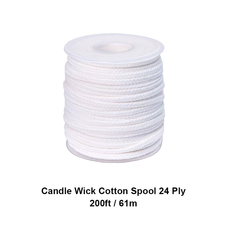 61M Witte Kaars Lont Katoenen Kaars Geweven Lont Voor Kaars Maken Kaars Olie Lampen Kaarsen Accessoire Levert 1 Roll 200 Voeten: 1 roll