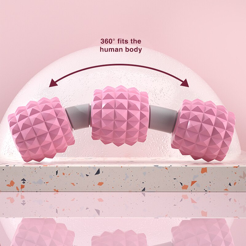 8 Wiel Drijvende Massage Roller Arm Been Nek Spier Roller Tissue Fitness Gym Blok Yoga Pilates Sport Foam Roller Massage bal