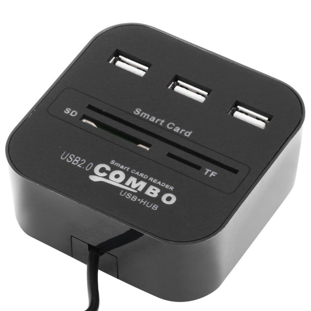 Pzzpss All In 1 Usb Sim Smart Kaartlezer Voor Bankkaart Ic/Id Emv Sd Tf 3USB Hub mmc USB-CCID Iso 7816 Cacdnieatm Ic Simsdtf