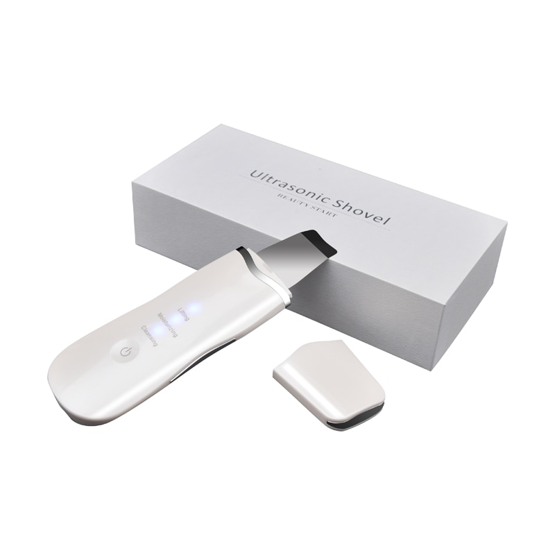Ultrasonic Skin Scrubber Face Spatula Blackhead Removal Pore Cleanser Skin Peeling Lifting Comedone Extractor Beauty Instrument