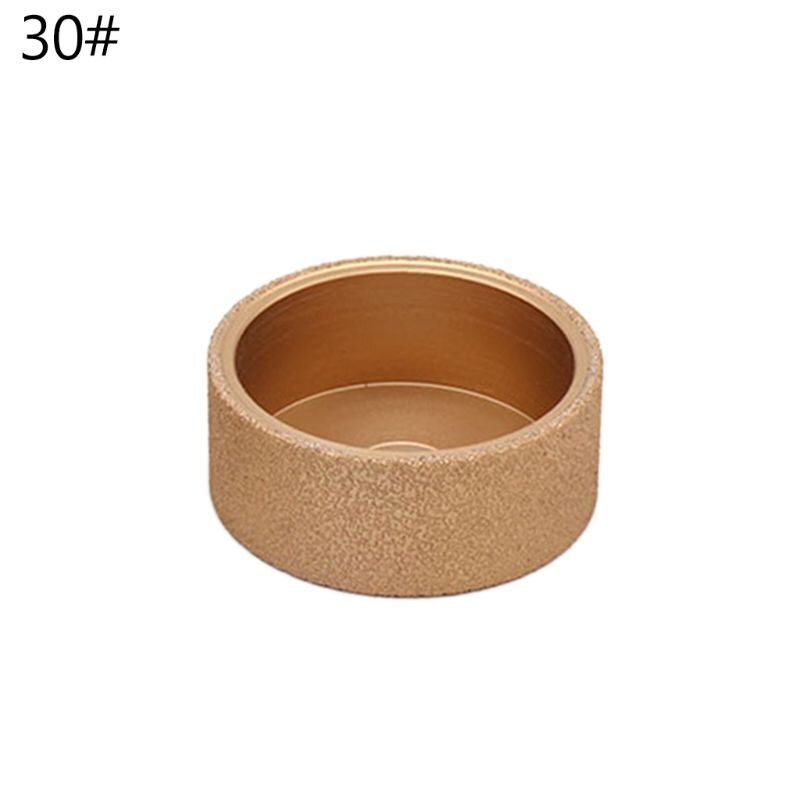 Brazing Diamond Angle Grinder Stone Slotted Grinding Wheel Round Glass Pottery Porcelain Marble Flat Disc: Height 30mm