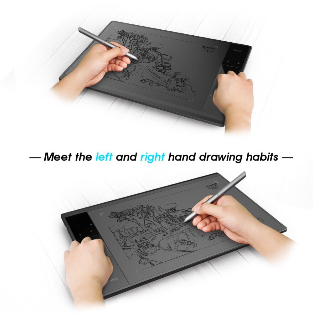 A30 Graphics Drawing Tablet with 8192 Levels Battery-Free Pen - 10" x 6" Active Area Computer Peripherals