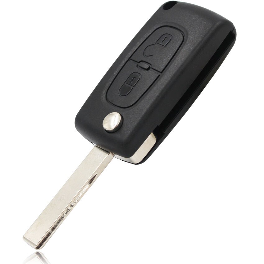 2 Geschmack Clever Fernbedienung-Auto Schlüssel Hülse fallen Gehäbenutzen Für Peugeot 207 307 308 SW mit Mutter &Ampere; Batterie Halfter CE0536 HU83 ungeschnitten Klinge