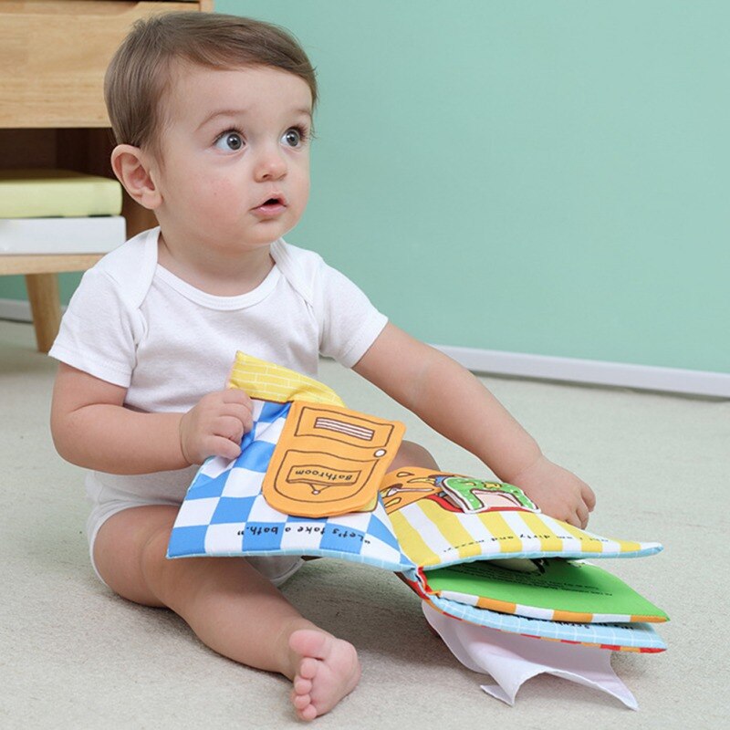 Baby Book Kids Children Toddler Soft Fabric Cloth Quiet Books Early Educational Learning Resource